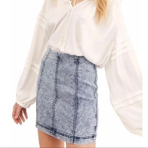 Free People Modern Femme Mini Skirt